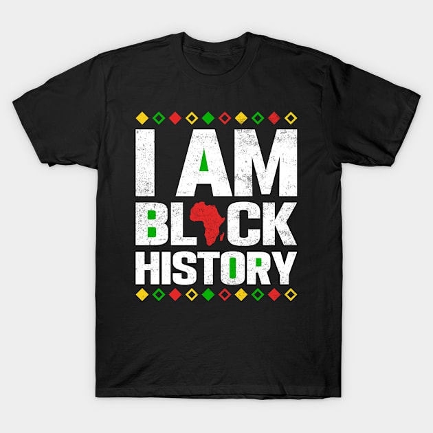 VINTAGE IAM BLACK HISTORY T-Shirt by mansoury